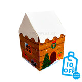 Caja Casita de Papá Noel - 7x7x10,5 cm