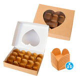 Caja con visor y separadores | 16x20x4 cm