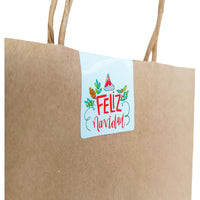 Cierre Adhesivo Navidad - 3X6CM - Pack x5