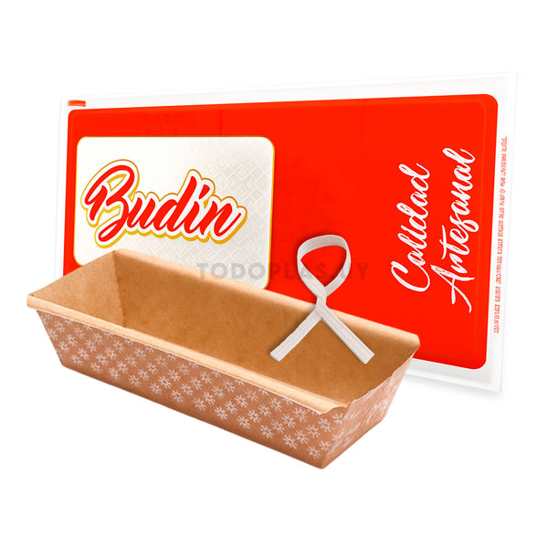 Combo Molde budin papel 350grs + Bolsita + Precinto de Cierre
