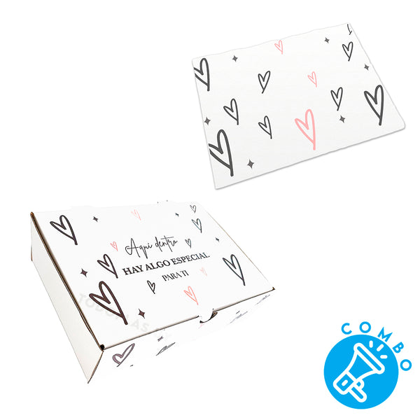 Combo caja Blanca Emprendedor #1 - 2 medidas + sulfito combinado - Pack x10