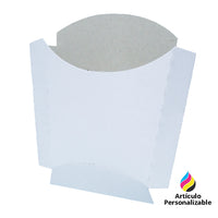 Estuche papas fritas cartón reciclado  - Pack x50