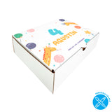 Caja Para sorpresitas de cumpleaños - Nombre y Número Personalizado -  24x18x6,5cm - Pack x20