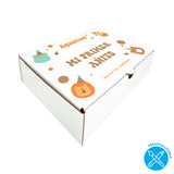 Caja Para sorpresitas de cumpleaños - Nombre y Número Personalizado -  24x18x6,5cm - Pack x20