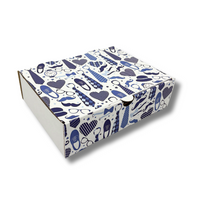 Caja PAPÁ #5 microcorrugada Blanca 24x18x6,5 cm - Pack x25