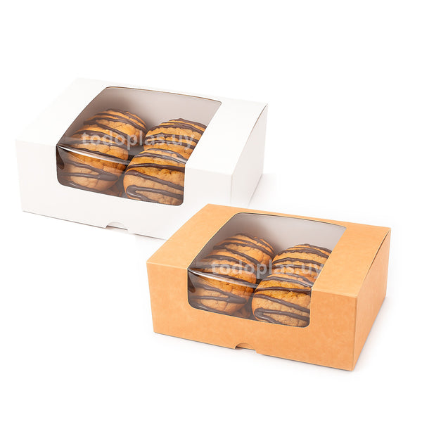 Caja con visor cookies - 15x10.5x6 cm