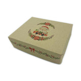 Caja MASA 1 y 1/2 Kg microcorrugada marrón - Diseño Navidad