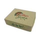 Caja MASA 1 y 1/2 Kg microcorrugada marrón - Diseño Navidad