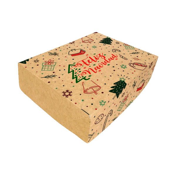 Caja Masas finas 1/4, 1/2kg y 1kg - Navidad #2 - Pack x20