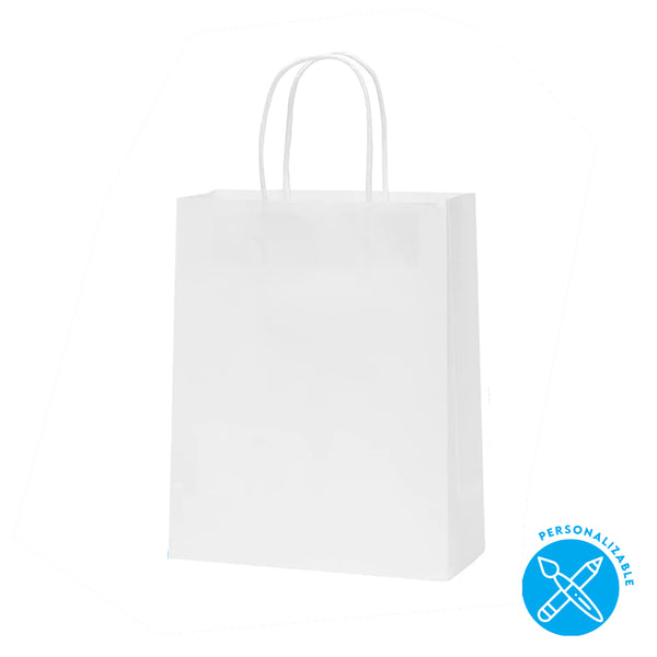 Bolsa de Papel Offset Blanca 26x35 (12 fuelle)