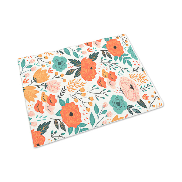 Hojas papel sulfito - Diseño flores #1 - 25X33 cm