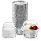 Molde casquete de aluminio 130ml sin/con tapa domo - Pack x125