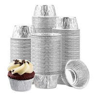 Molde casquete de aluminio 130ml sin/con tapa domo - Pack x125