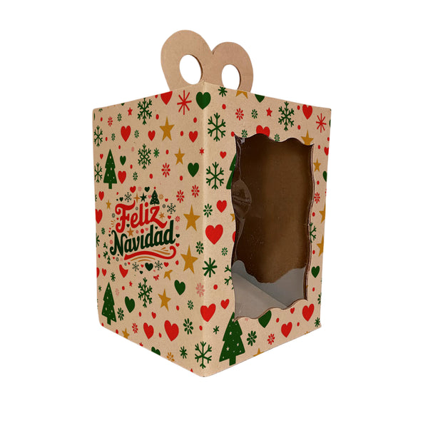 Caja Pan Dulce Con Visor #1 - 14.5x14,5x19 cm