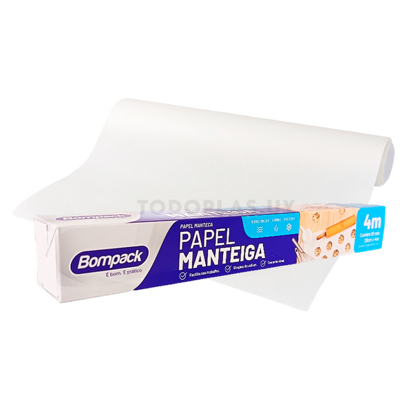 Papel manteca BOMPACK en rollo 28cm x 4mts