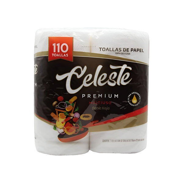 Papel absorbente de cocina - 110 toallas doble hoja - Pack x12