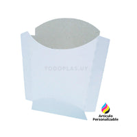 Estuche papas fritas cartón reciclado  - Pack x50