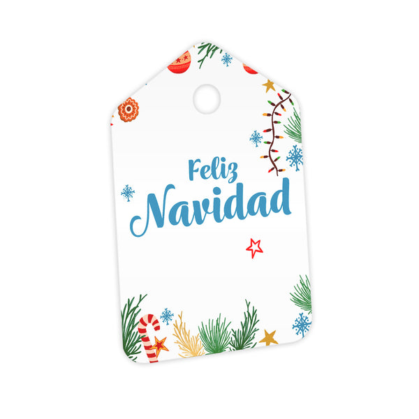 Tags Decorativos Navidad #4 - 5x7,5cm - Pack x5