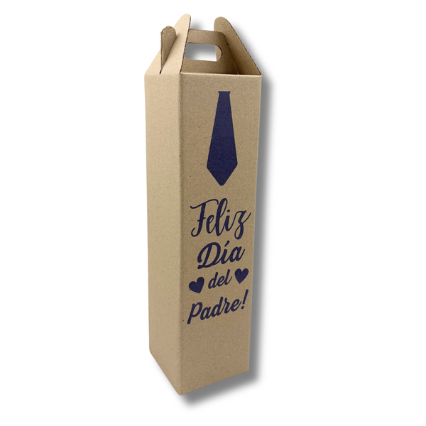 Caja de vino individual #2 - Día del Padre - 9x34x9cm