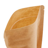 Bolsa de papel kraft con visor y cierre a presión