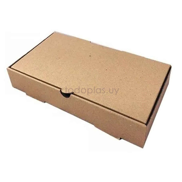 Caja delivery milanesa BAJA marrón - 30x20x4 cm