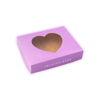 Caja dia de la madre visor corazón | 16x20x4 cm