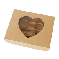Caja con visor corazón | 16 x 20 x 4 cm